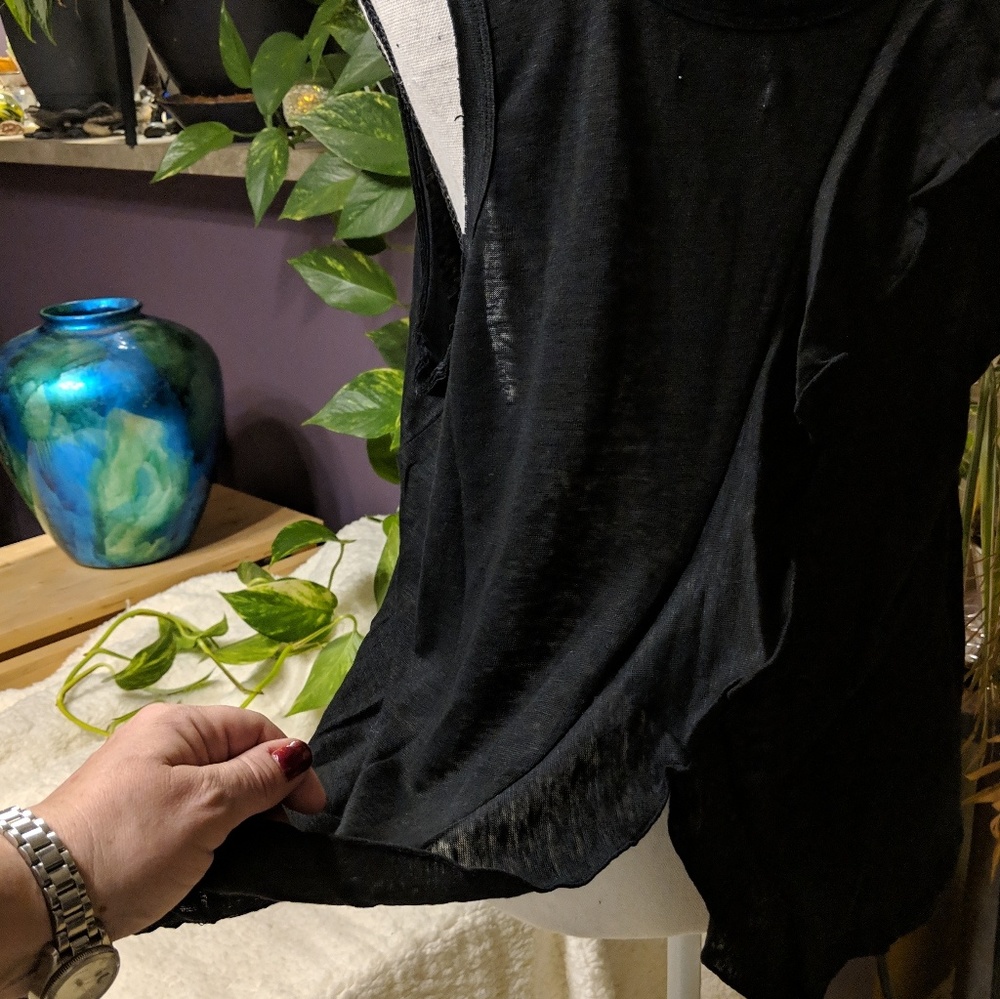 SALE SUSINA BLACK BURNOUT TANK BACK VENT 4X - Picture 7 of 8